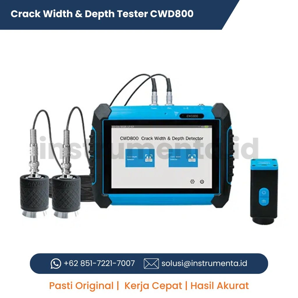 Distributor Crack Width & Depth Tester LANGRY CWD800 Alat Ukur Retak Beton Digital NDT